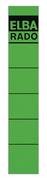 Etichete autoadezive pt. bibliorafturi, 34 x 190mm, verde, 10 buc/set, ELBA