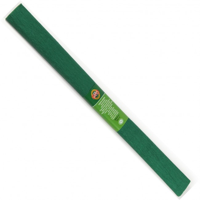 Hartie creponata 200 x 50cm, nr. 19, verde inchis, KOH-I-NOOR