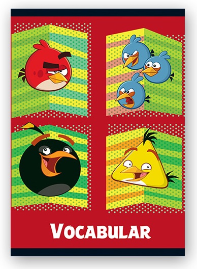 Vocabular 12 x 17cm 24 file ANGRY BIRDS