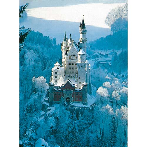 Puzzle Castelul Neuschwanstein iarna 1500 piese RAVENSBURGER Puzzle Adulti