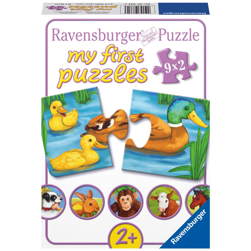 Puzzle animale adorabile 9x2 piese RAVENSBURGER Puzzle Copii