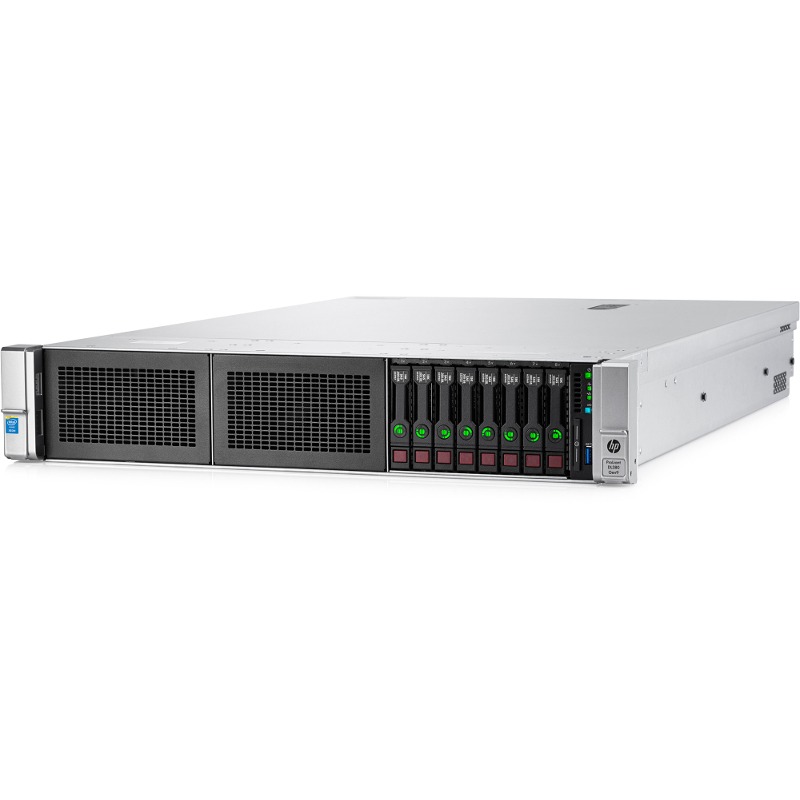 Server HP ProLiant DL380 Gen9 Rack 2U, Procesor Intel® Xeon® E5-2620 v4 2.1GHz Broadwell, 16GB RDIMM DDR4, fara HDD, SFF 2.5 inch, P440ar 2GB