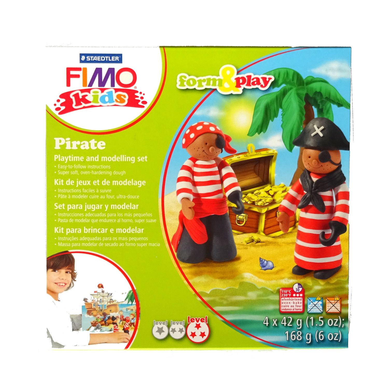 Set modelaj Fimo Kids - Form and Play - Pirat, STAEDTLER