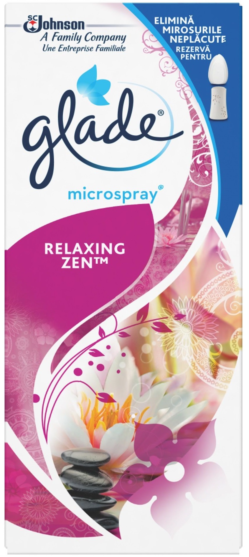 Rezerva GLADE Microspray Relaxing Zen, 10ml