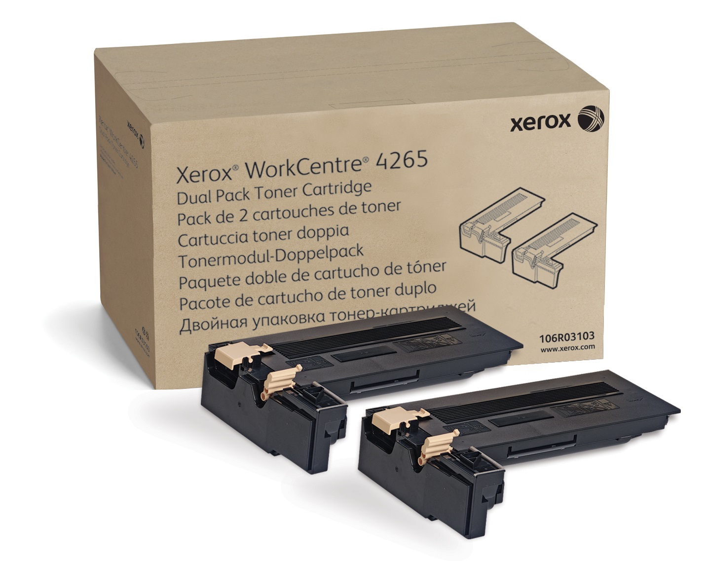 Toner, DMO Sold, Dual Pack, XEROX 106R03103